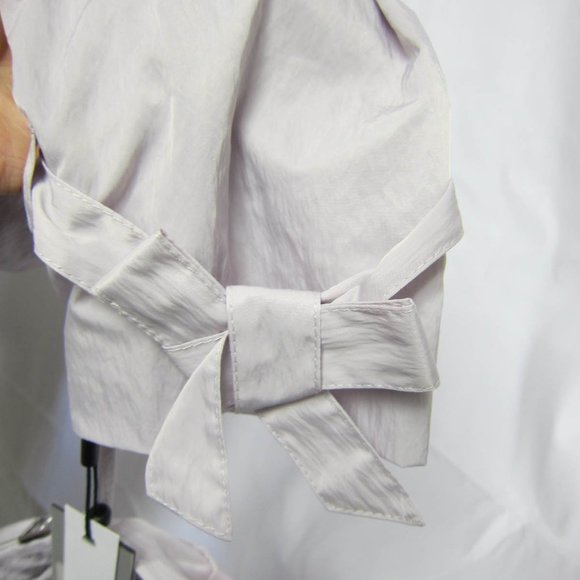 NWT Karl Lagerfeld Rain Jacket Stow in Collar Hood - Picture 4 of 8